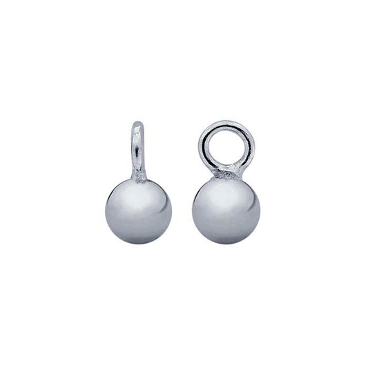 Charm bilă din argint sterling de 3 mm