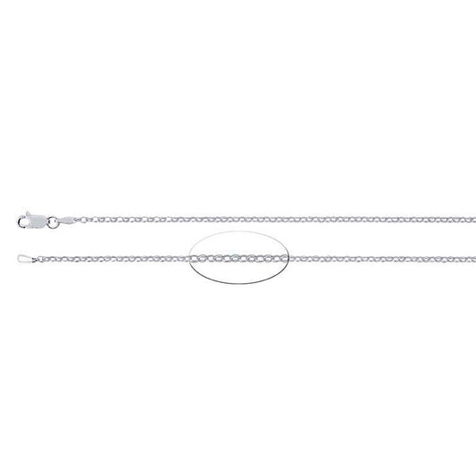Sterling Silver Oval Rolo Chain