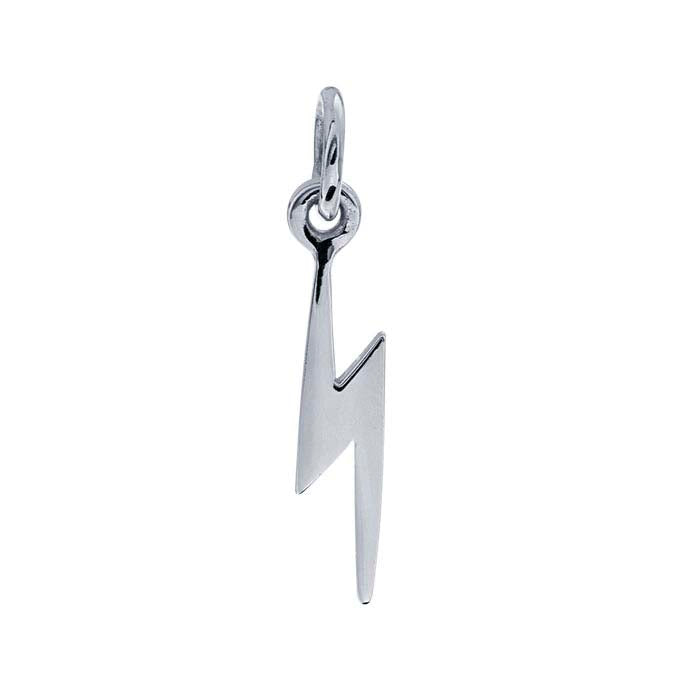 Sterling Silver Lightning Bolt Charm