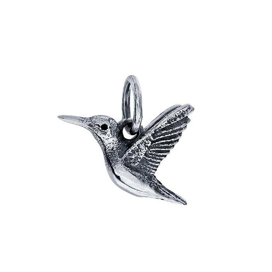 Sterling Silver 3D Hummingbird Charm
