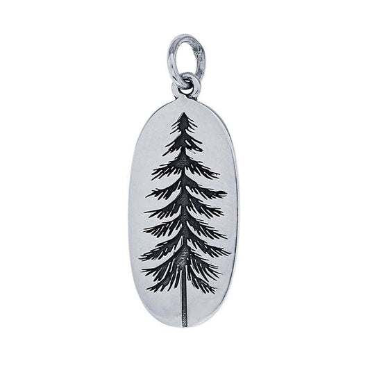Sterling Silver Pine Tree Pendant