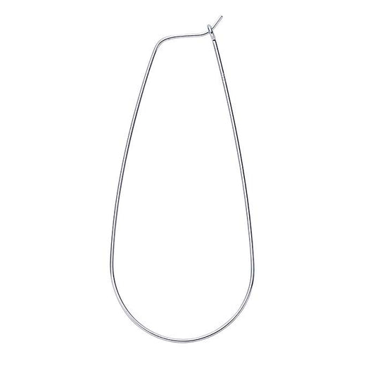 Sterling Silver Teardrop Hoop Earring