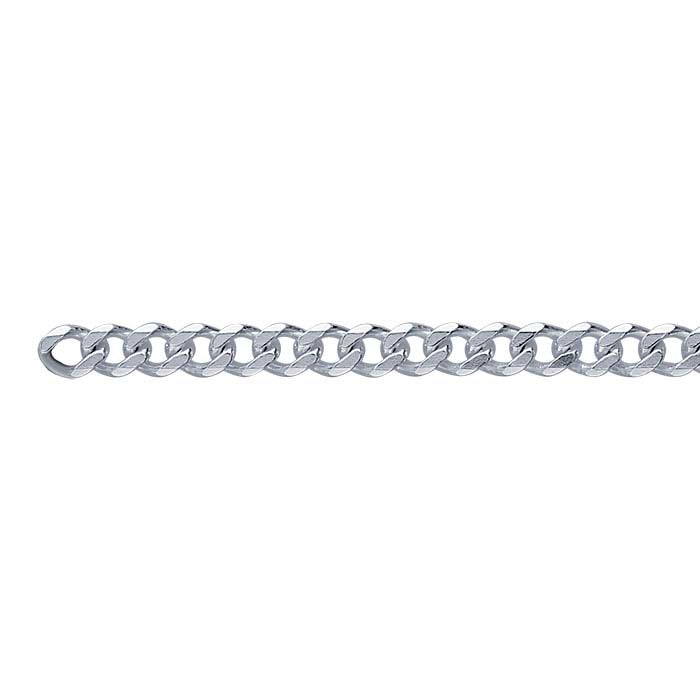 Sterling Silver Beveled Curb Chain