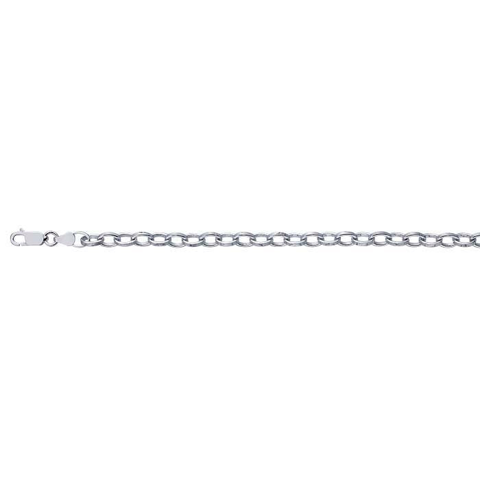 Sterling Silver Oval Link Chain Bracelet