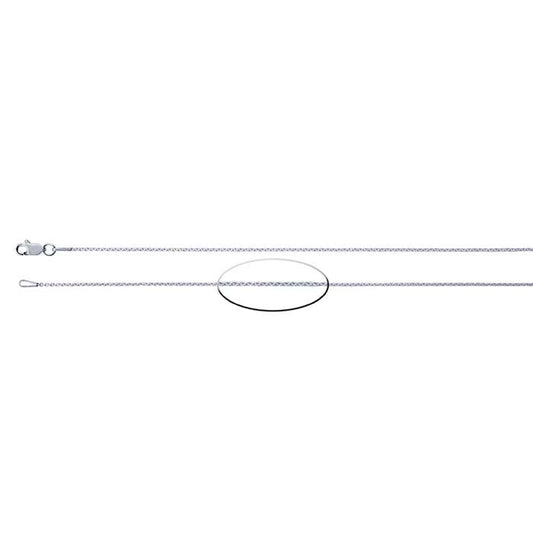 Sterling Silver 0,95 mm Kabelkedja