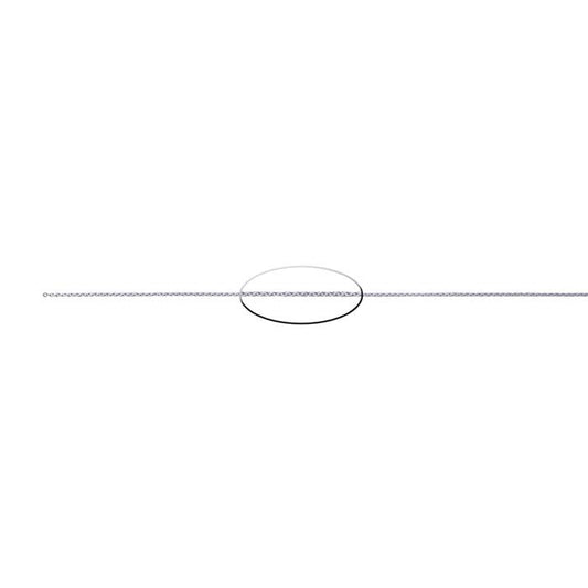 Sterling Silver 0,95 mm Kabelkedja, Per Fot