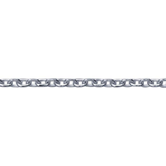 Sterling Silver Diamond-Cut Cable Chain
