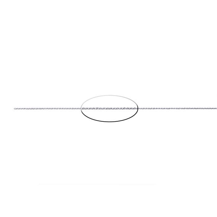 Sterling Silver Diamond-Cut Cable Chain