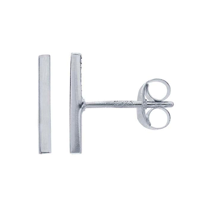 Sterling Silver Mini Bar Post Earrings