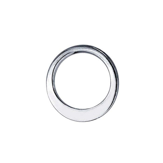 Sterling Silver Flattened Circle Component