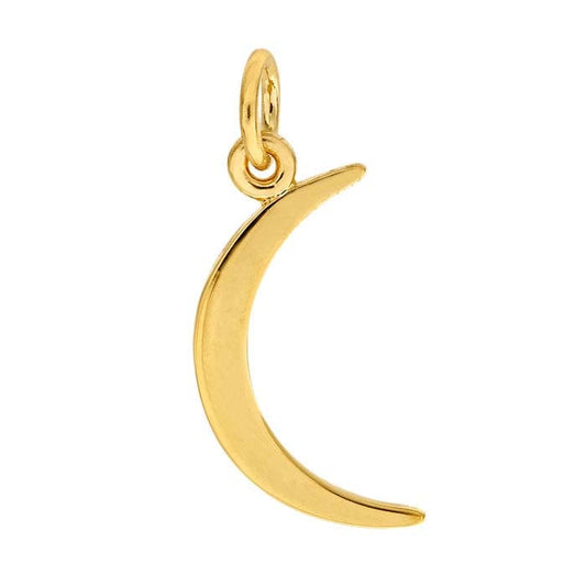 14K Tung Guldförgylld Sterlingsilver Halvmåne Hänge