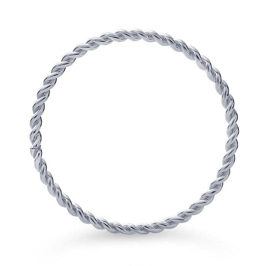 Sterling Silver Twist-Wire Stackable Ring