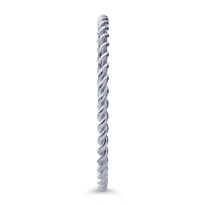 Sterling Silver Twist-Wire Stackable Ring