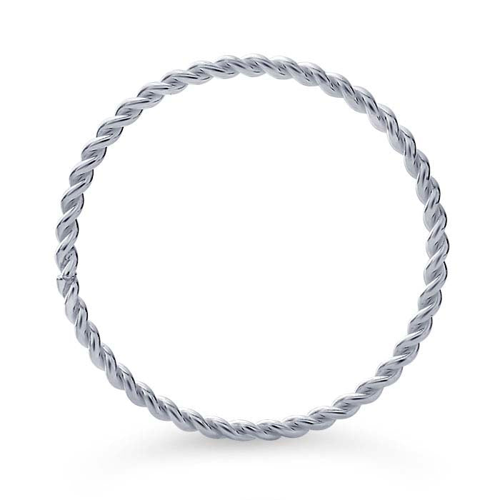 Sterling Silver Twist-Wire Stackable Ring