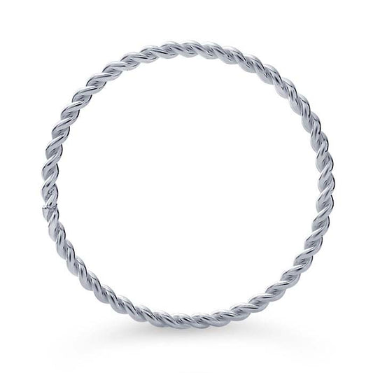 Sterling Silver Twist-Wire Stackable Ring