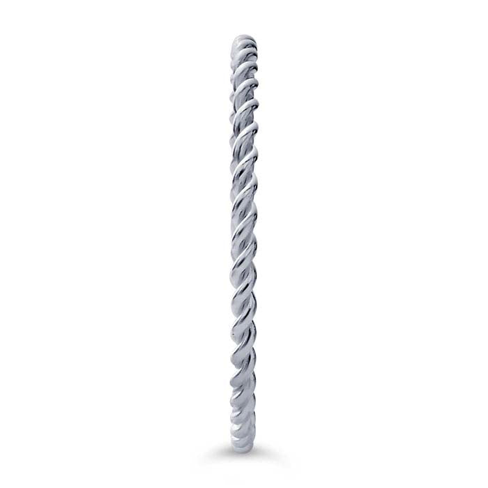 Sterling Silver Twist-Wire Stackable Ring