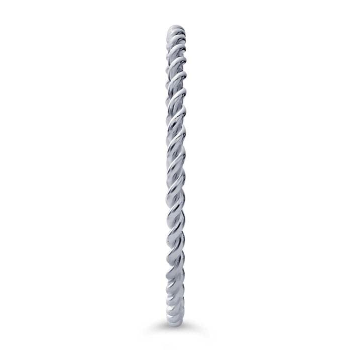 Sterling Silver Twist-Wire Stackable Ring