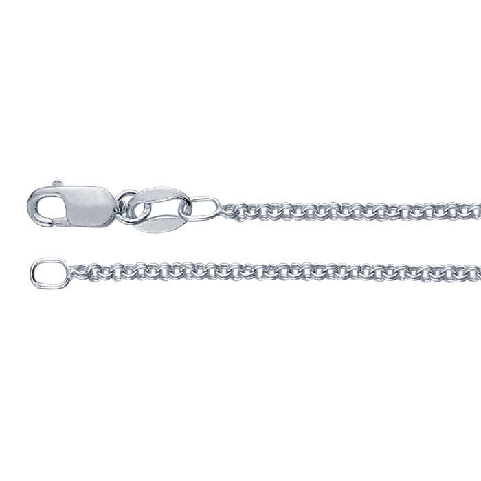Catena a doppio cavo in argento sterling 1,45 mm