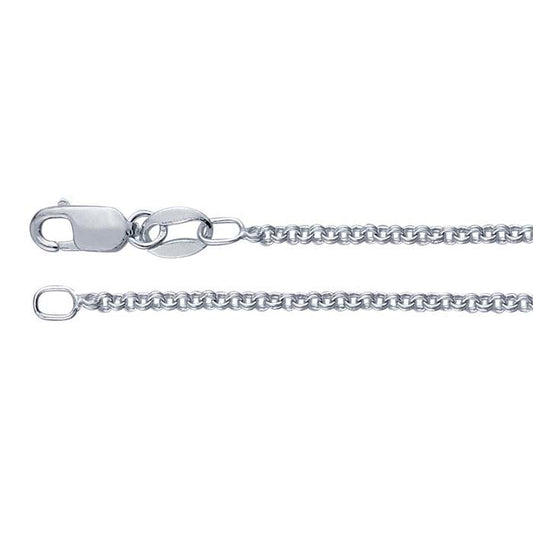 Sterling Silver 1,45 mm Dubbelkabelkedja