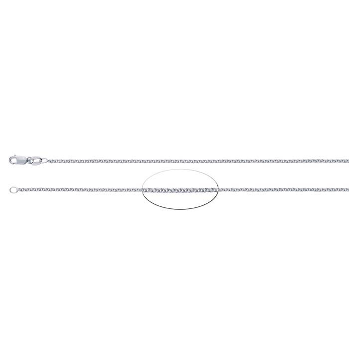 Catena a doppio cavo in argento sterling 1,45 mm