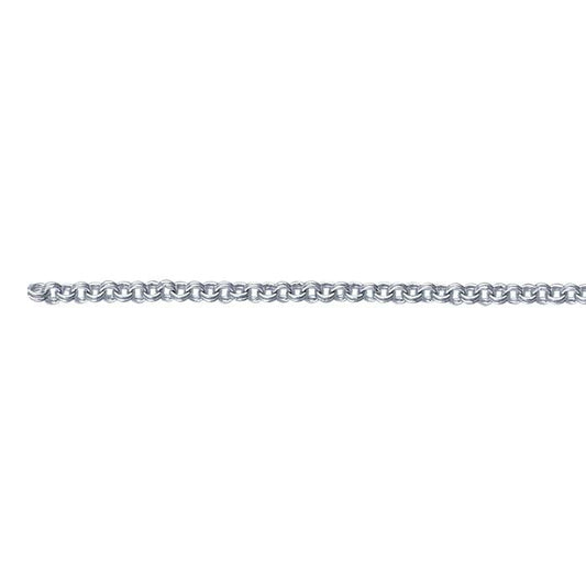 Sterling Silver 1,45 mm Dubbelkabelkedja, Per Fot