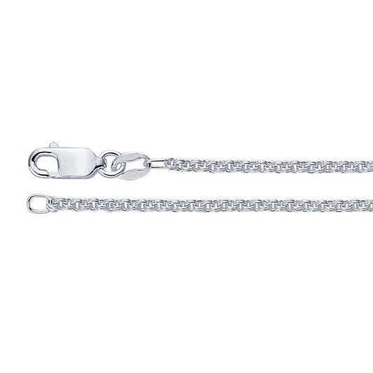 Sterling Silver 1,8 mm Dubbelkabelkedja
