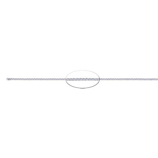 Sterling Silver 1,8 mm Dubbelkabelkedja, Per Fot