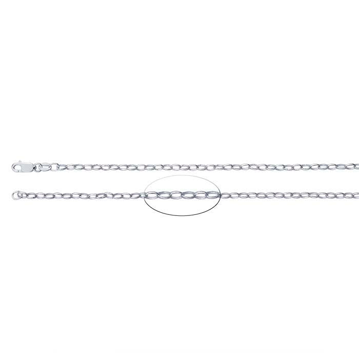 Sterling Silver Oval Rolo Chain