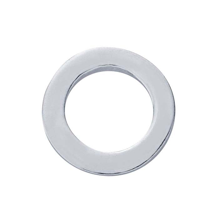 Sterling Silver 10.2mm Washer Stamping, 0.72mm