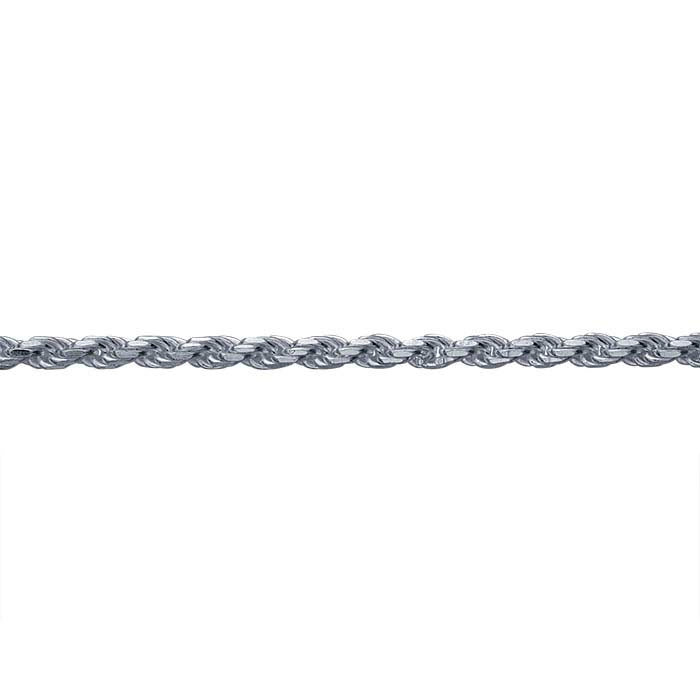 Sterling Silver Diamond-Cut French Rope Chain