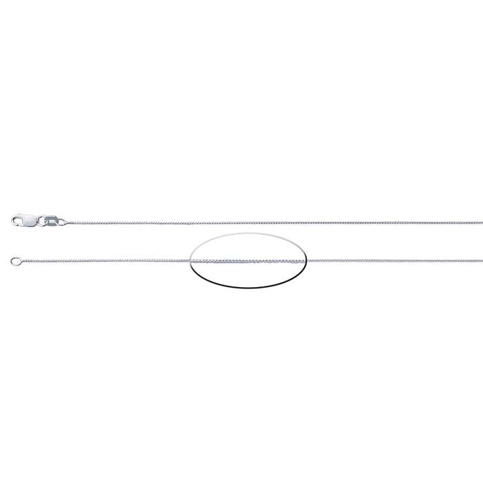 Sterling Silver Rounded Box Chain