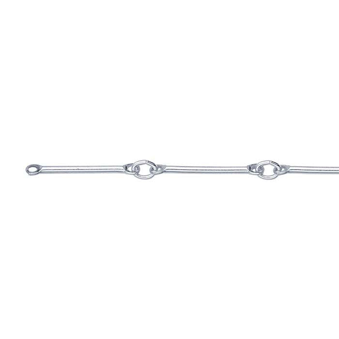 Sterling Silver Straight Bar & Link Chain