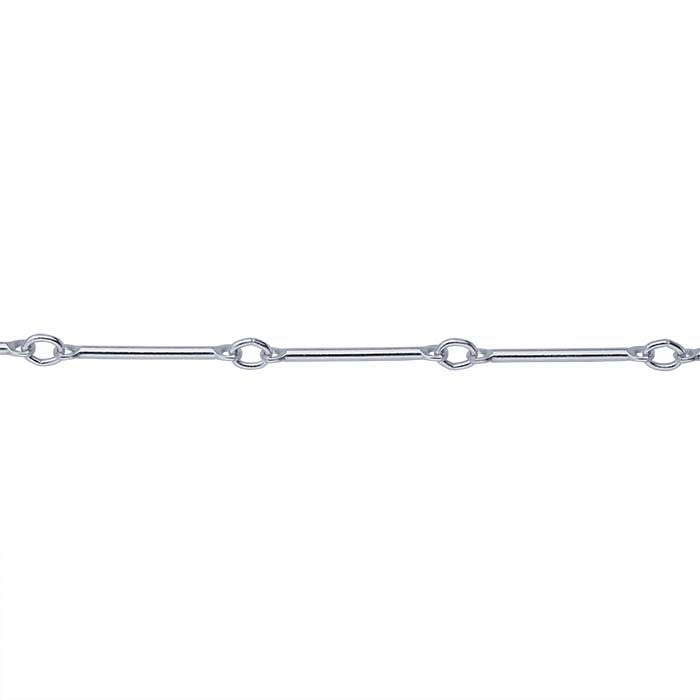Sterling Silver Straight Bar & Link Chain