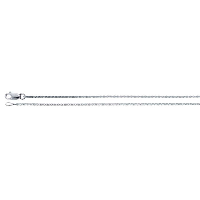 Sterling Silver Diamond-Cut "Sequin" Cable Chain