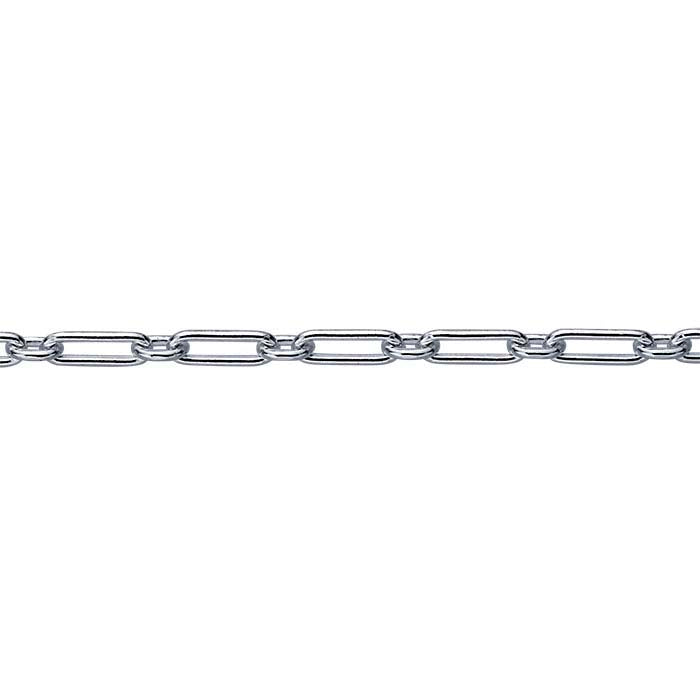 Catena ovale lunga e corta in argento sterling 2mm