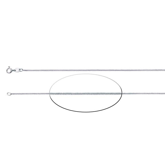 Sterling Silver Diamond-Cut Curb Chain