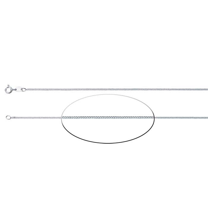 Sterling Silver Diamond-Cut Curb Chain