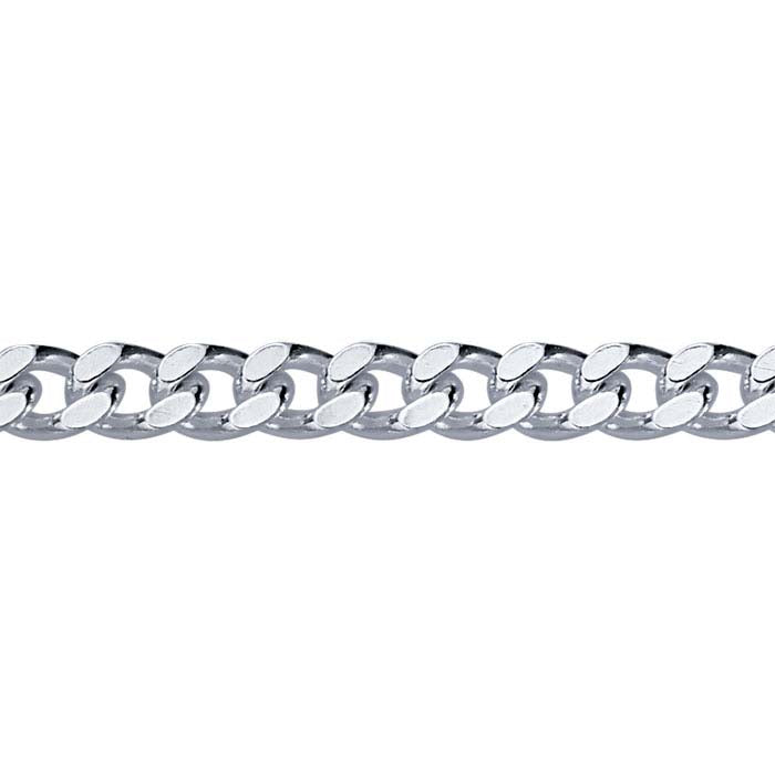 Sterling Silver Diamond-Cut Curb Chain