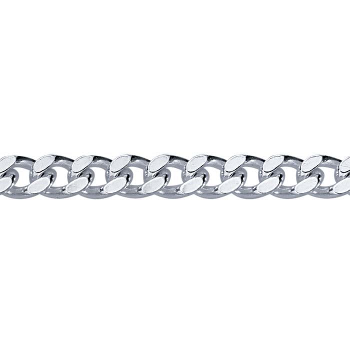Sterling Silver Diamond-Cut Curb Chain