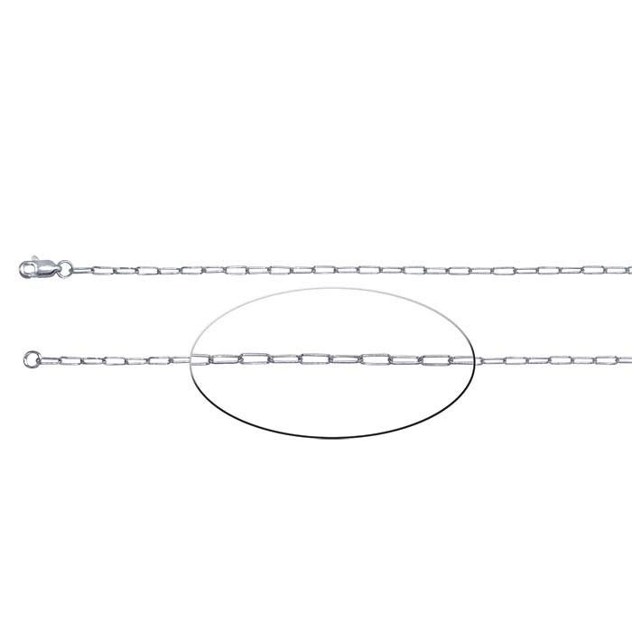 Sterling Silver 1.9mm Oval Cable Chain