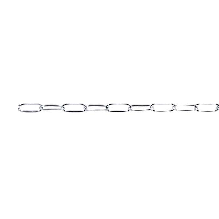 Sterling Silver Elongated Oval Cable Chain