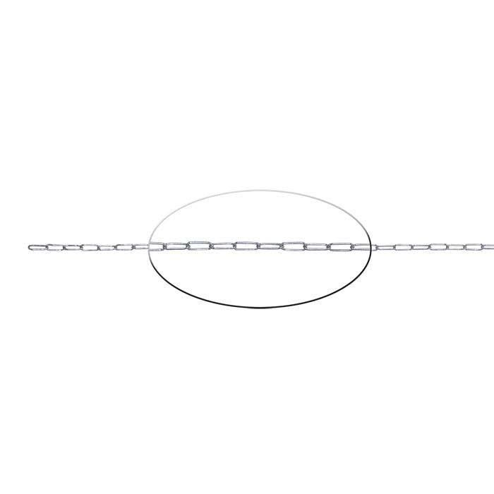 Sterling Silver 1.9mm Oval Cable Chain, By the Foot