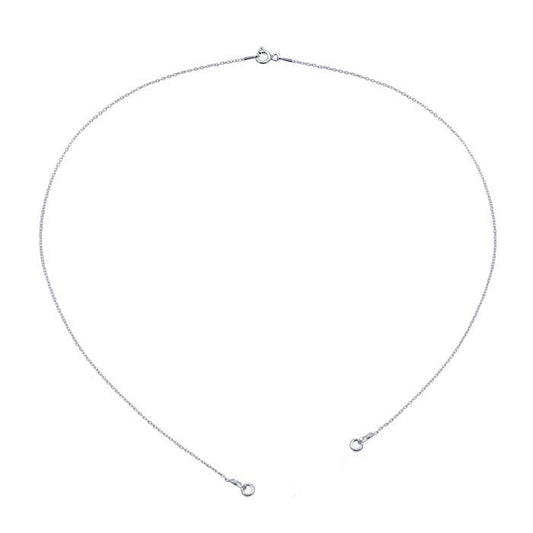 Компонент ожерелья из овальной цепочки из стерлингового серебра