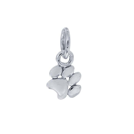 Sterling Silver Paw-Print Charm