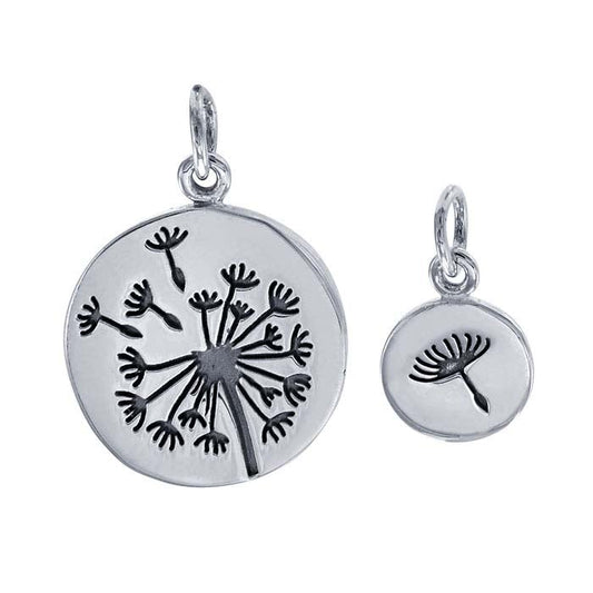 Sterling Silver Dandelion Charm Set