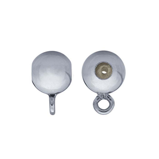 Sterling Silver 4mm Round "Smart" Bead with Silicone Insert & Ring
