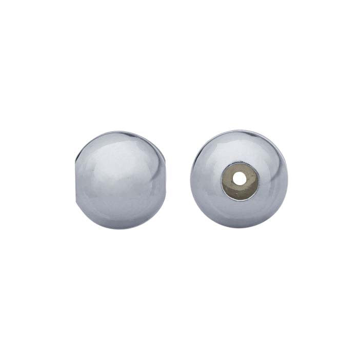 Sterling Silver 4mm Round "Smart" Bead with Silicone Insert