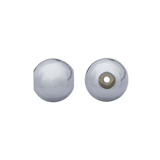 Sterling Silver 4mm Round "Smart" Bead with Silicone Insert