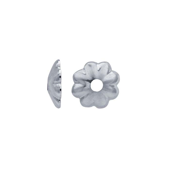 Sterling Silver Flower Bead Cap