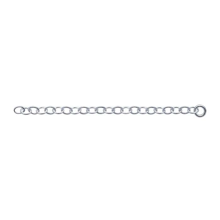 Ovale Kabelkettenverlängerung aus Sterlingsilber, 2,3 mm